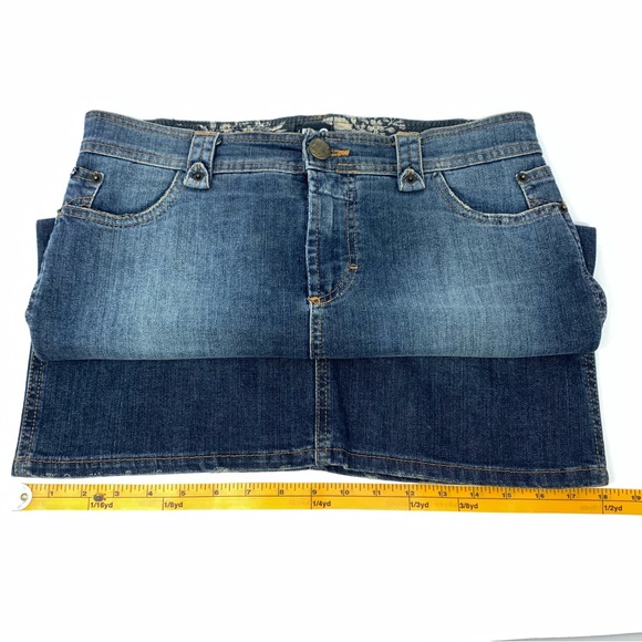 Dolce & Gabbana I ❤️ D&G Vintage Denim Knee Length Pencil Skirt Size Small - Picture 13 of 13